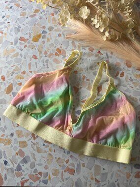 Parade | Luxe Mesh Triangle Bralette | Candy Gram | Size 2+